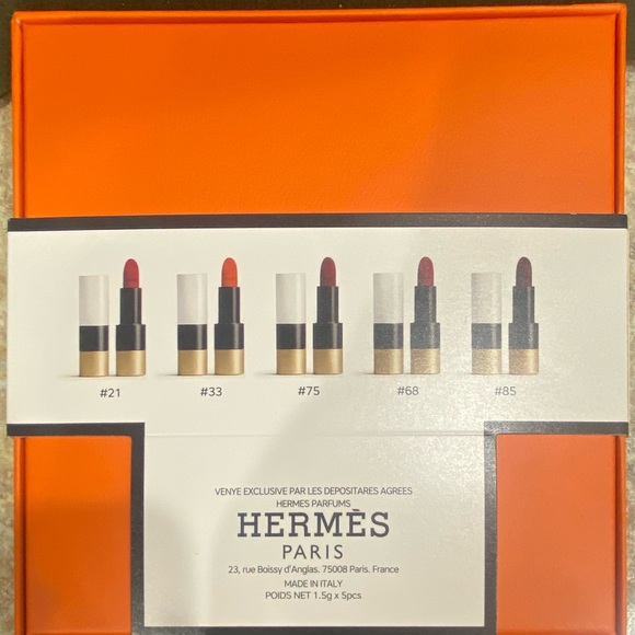 🩷SOLD🩷Hermes 5 x 1.5g Pack Shades Lipstick Limited Edition NIB - Picture 6 of 11